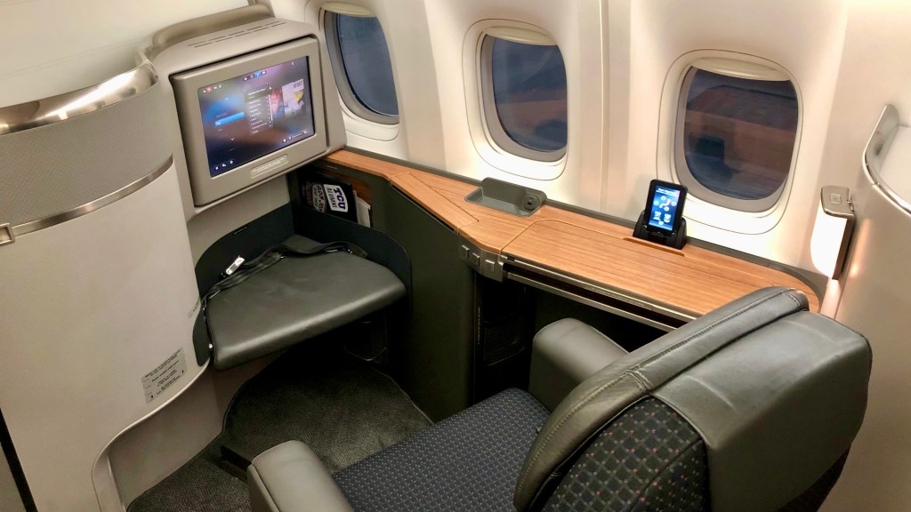 American Airlines Flagship First Class seat on the 777-300ER